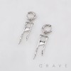 PAIR OF CHIC GUILLOTINE PUNK GOTHIC 316L SURGICAL STEEL EARRING